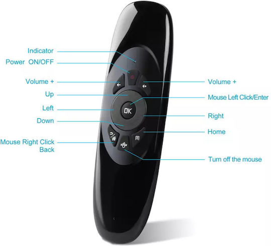 Andowl Universal Τηλεχειριστήριο Q-A09 για TV Boxes και Τηλεοράσεις