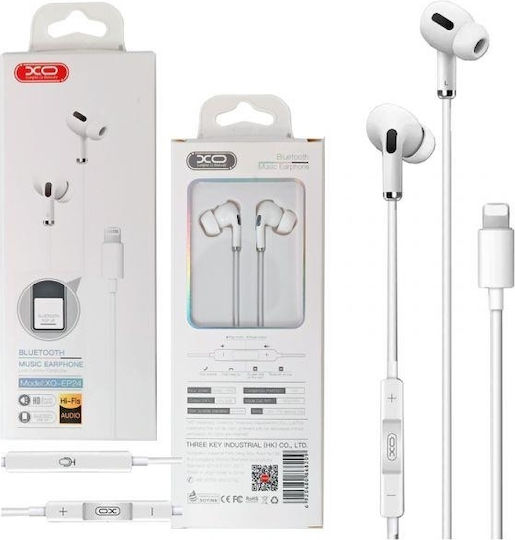 Usams EP-24 In-Ear Freihändig Kopfhörer mit Stecker Blitzschlag Weiß