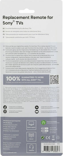 One For All Συμβατό Τηλεχειριστήριο URC4912 για Τηλεοράσεις Sony