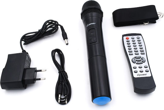 d-power Ηχείο Karaoke με Ασύρματο Μικρόφωνο και Εφέ Φωτισμού K50-LED Μαύρο
