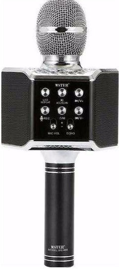 WSTER Μικρόφωνο Karaoke Ασύρματο WS-858 WS-868 WS-858 Μαύρο