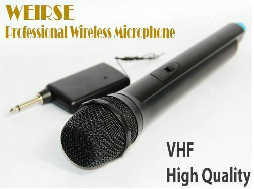 Weisre DM-3308A Безжично Микрофон Ръчно изработено за Вокали в Черен Цвят