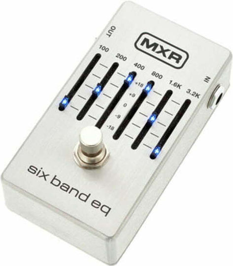 MXR 6 Band EQ Silver M109S Pedale Equalizer E-Gitarre und E-Bass