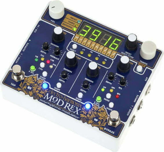Electro-Harmonix Polyrhythmic Modulator Πετάλι Effect Flanger Ηλεκτρικής Κιθάρας, Ηλεκτρικού Μπάσου, Ηλεκτροακουστικών Οργάνων και Πλήκτρων & Synths