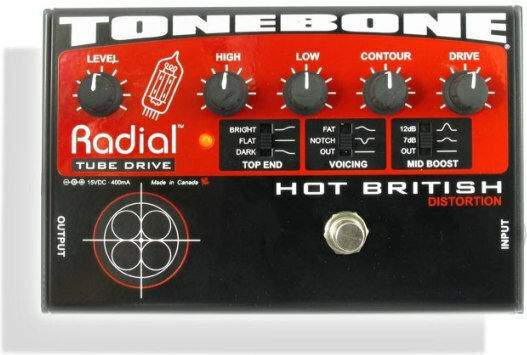 Radial Hot British Tube R800 7010 Pedals EffectDistortion Electric Guitar R800 7010