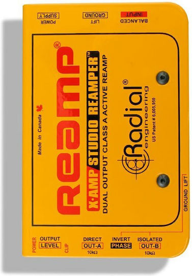 Radial X-Amp Active Re-Amplifier Ενεργό DI Box με Τροφοδοσία Ρεύματος