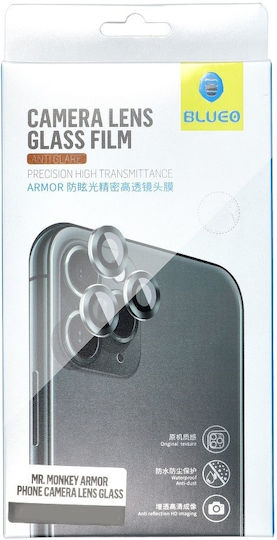Blueo 5D Mr. Monkey Armor Glass Camera Protection Tempered Glass Silver for the iPhone 12 Pro