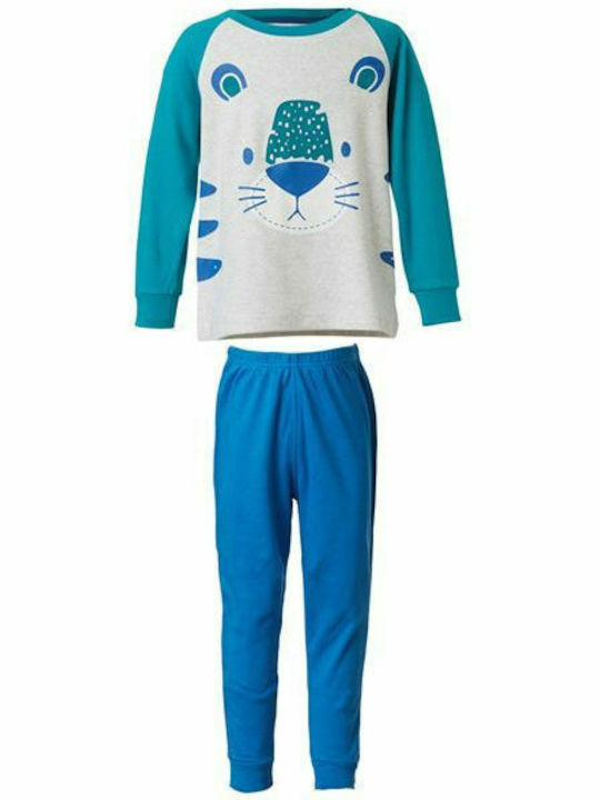 Energiers Set Top & Bottom Kids Winter Pyjamas White