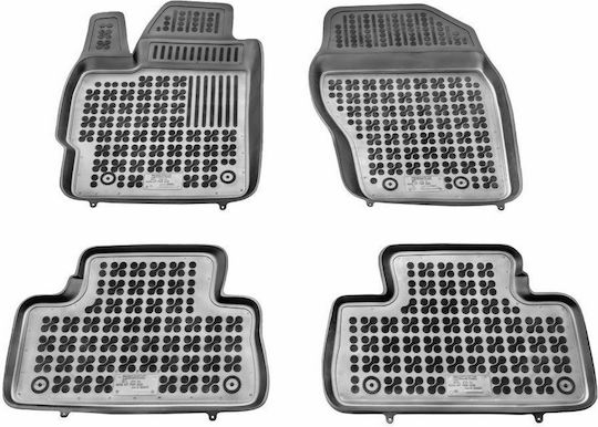 Rezaw Plast Set of Front and Rear Mats 4pcs Tray Type for Mazda CX-7 2009-2012 Black