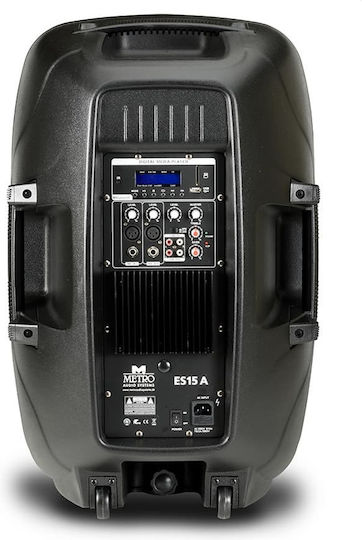 Metro ES-15A MP3 BT 531011 Autoîntăritor Difuzor PA 150W cu Woofer 15" 38.4x48x74cm.