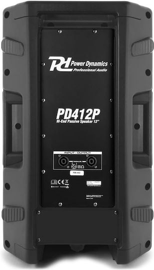Power Dynamics PD412P 178.273 Passive Speaker PA 300W with Woofer 12" 31.5x38x59.5cm.