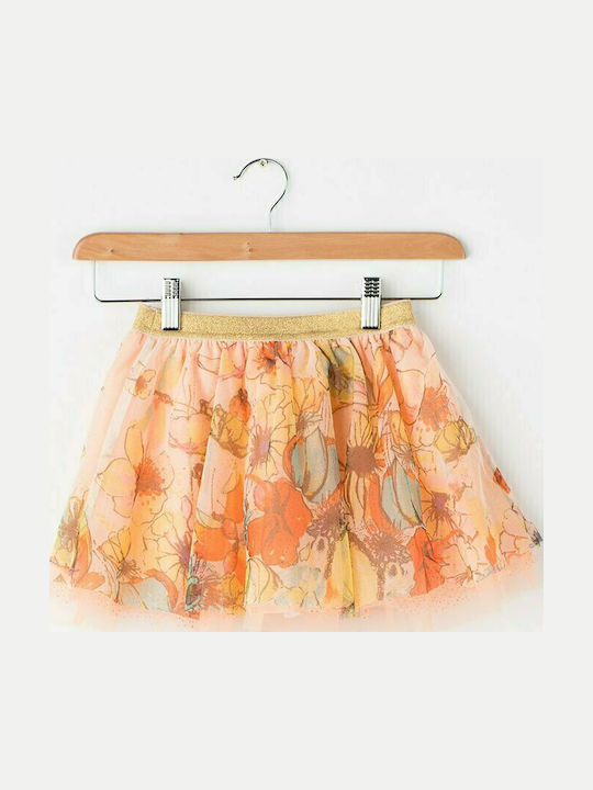Kids' Tulle Skirt Orange Aiguafreda