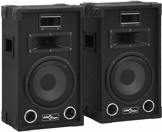 vidaXL 70101 Ζεύγος Παθητικών Ηχείων PA 800W με Woofer 8" 24.5x28.5x47εκ.