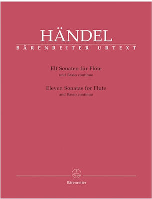 Barenreiter Handel - Eleven Sonatas for Flute and Basso Continuo Sheet Music for Wind Instruments