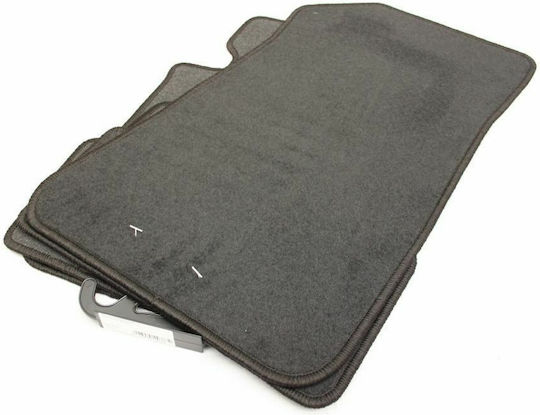 Petex Satz Vorder- und Hintermatten 4Stück aus Teppichboden für BMW Serie 1 2004 Schwarz