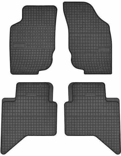 Frogum Set of Front and Rear Mats 4pcs for Toyota Hilux 2005 Black