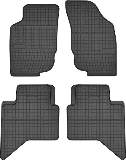 Frogum Set of Front and Rear Mats 4pcs for Toyota Hilux 2005 Black