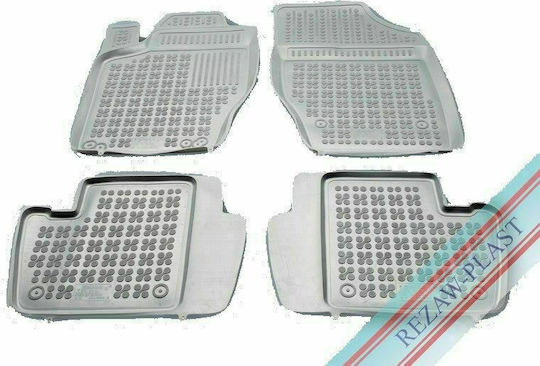 Rezaw Plast Set of Front and Rear Mats 4pcs Tray Type for Peugeot 307 2001-2007 Beige