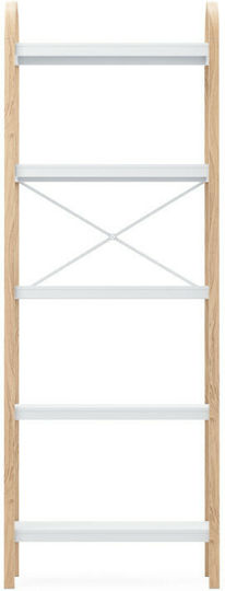 Библиотека Bellwood Естествено - Бяла 60.9x26x167.6см