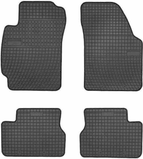 Frogum Set of Front and Rear Mats 4pcs for Honda HR-V 1999-2006 Black