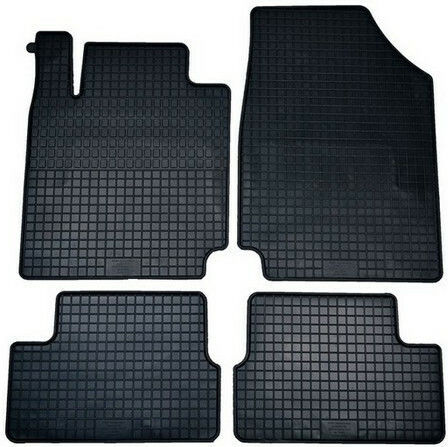 Petex Set of Front and Rear Mats 4pcs for Nissan Micra 2003-2010 Black