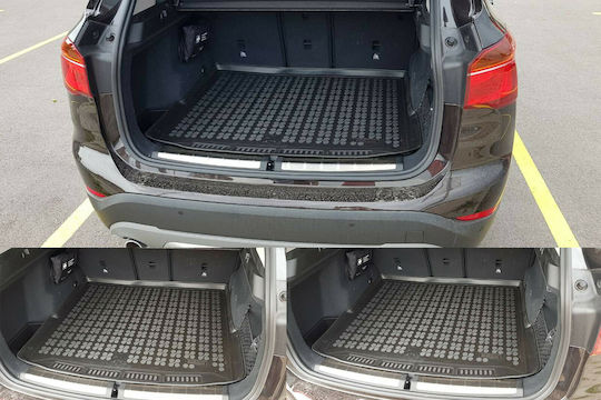 Rezaw Plast Trunk Mat Tray Type for BMW X1 2015-2022 Black