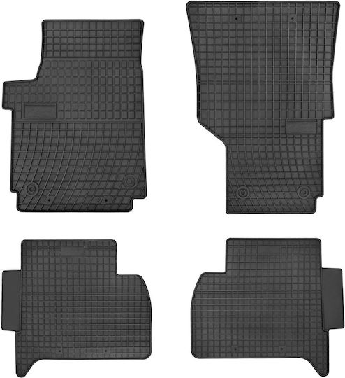 Frogum Set of Front and Rear Mats 4pcs for Volkswagen Amarok 2009 Black
