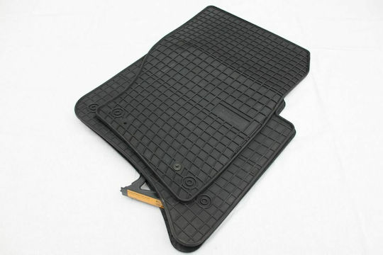 Frogum Set of Front and Rear Mats 4pcs Tray Type for Volkswagen Touareg 2010+ Black