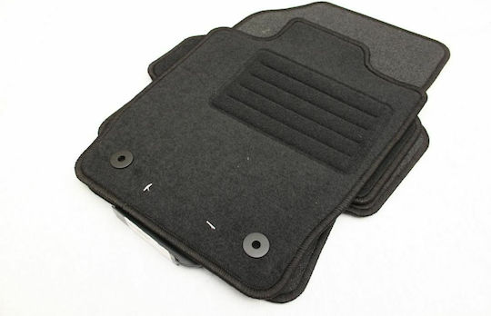 Petex Set of Front and Rear Mats 4pcs for Audi A1 2010+ Black