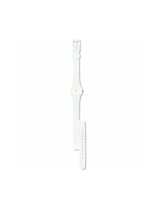 Swatch Cool Breeze Curea de cauciuc Alb 12mm