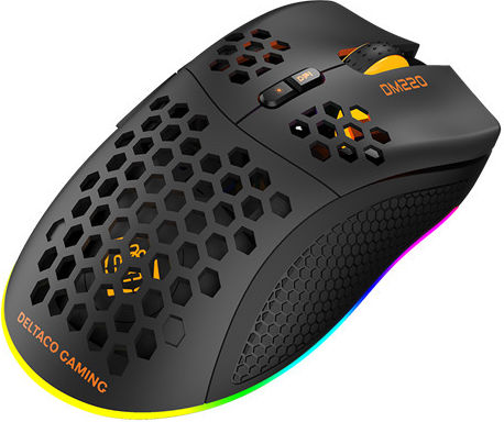 Deltaco GAM-120 Ασύρματο RGB Gaming Ποντίκι 4800 DPI Μαύρο