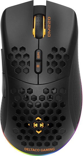 Deltaco GAM-120 Ασύρματο RGB Gaming Ποντίκι 4800 DPI Μαύρο