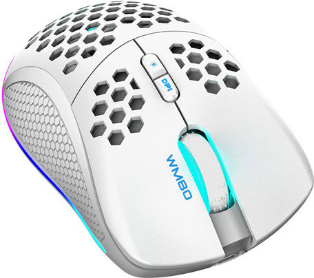 Deltaco GAM-120 Wireless RGB Gaming Mouse 4800 DPI White