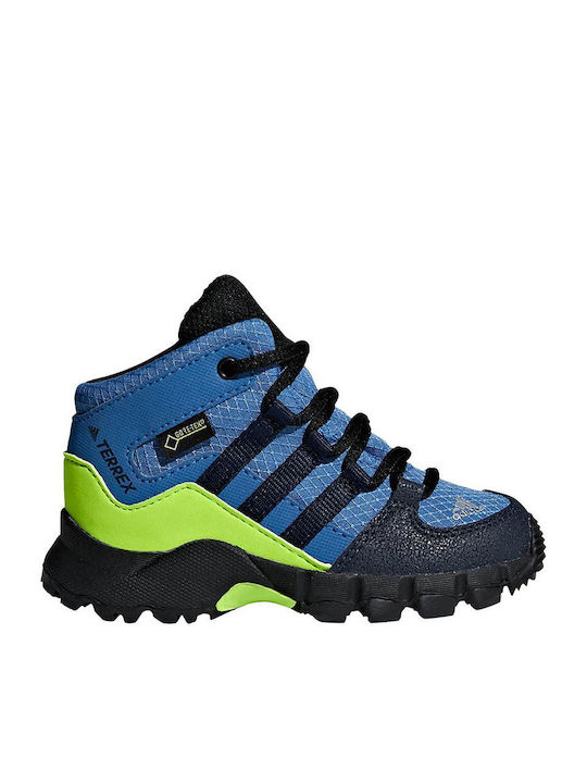 Kids Hiking Boots Terrex Mid Waterproof Trace Royal / Collegiate Navy / Solar Slime