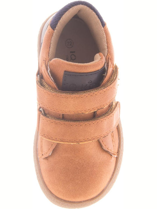 Austin Anatomical Leather Kids Boots with Velcro Tabac Brown