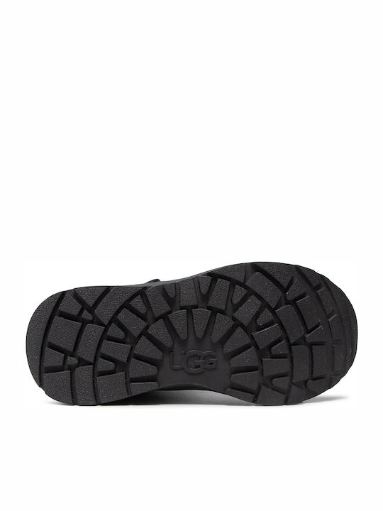 Toty Suede Παιδικά Μποτάκια με Σκρατς Μαύρα