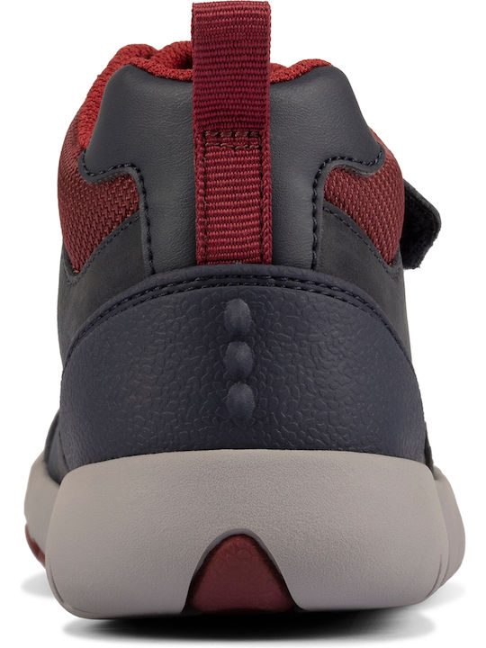 Rex Park K Anatomical Leather Kids Boots with Velcro Blue