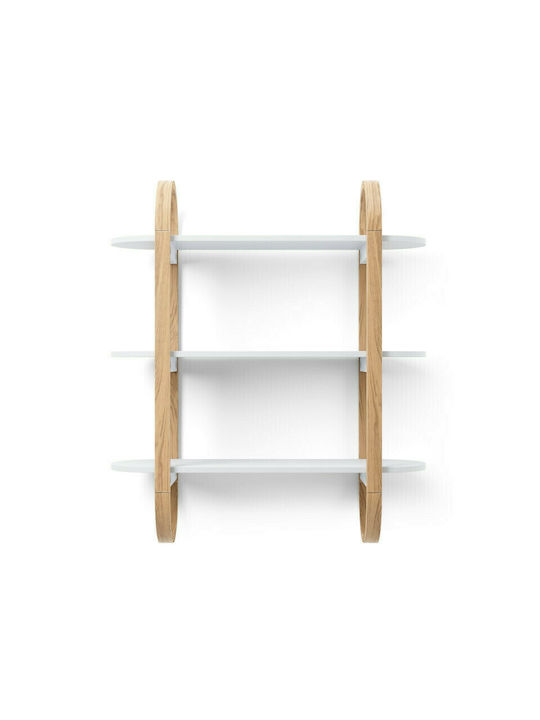 Shelf Wall Natural White 65.2x23.6x74.9cm