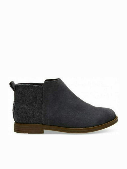 Toms Kids Boots with Zipper Gray