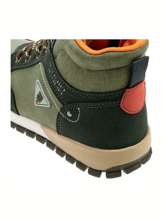 Kinderstiefeletten mit Schnürsenkeln Khaki