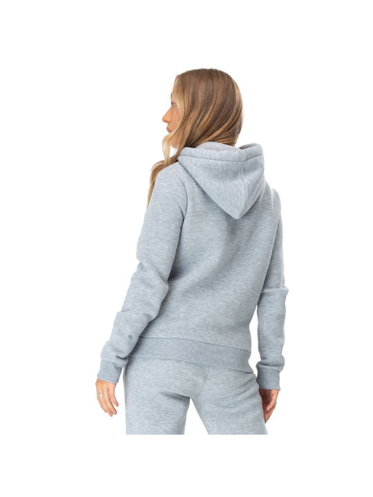 Just Hype Women's Hooded Cardigan Gray