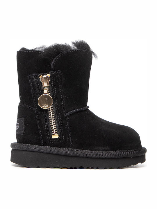 Bailey Kids Boots with Zipper Black