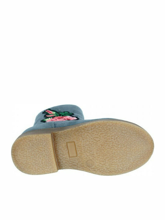 Kelly Suede Kinderstiefeletten mit Reißverschluss Gray