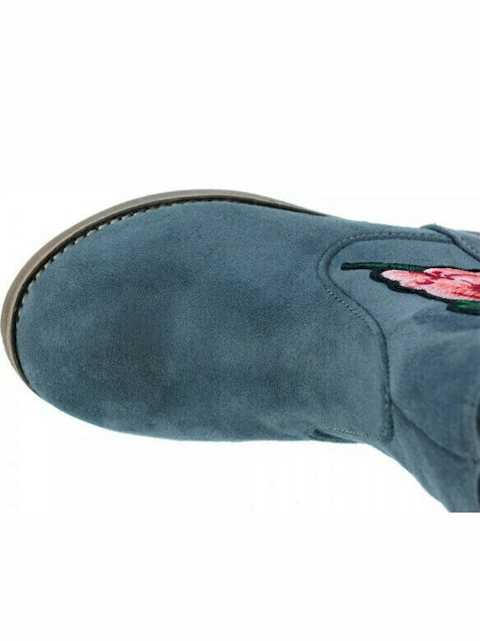 Kelly Suede Kinderstiefeletten mit Reißverschluss Gray