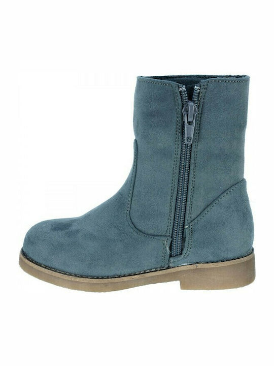 Kelly Suede Kinderstiefeletten mit Reißverschluss Gray