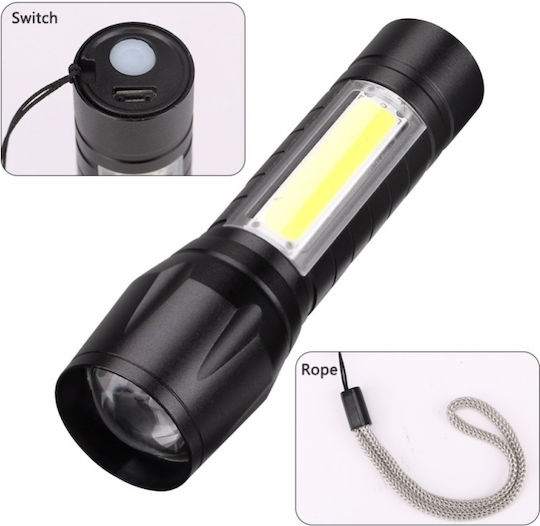 Factory Rechargeable Flashlight LED Dual Function with Maximum Brightness 400lm Flashtak Tactical XPE Black
