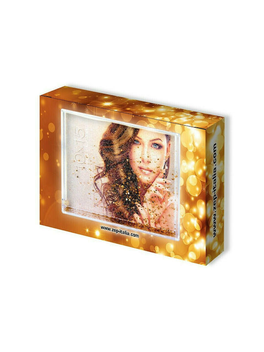 ZEP Kunststoff Fotorahmen mit Transparentem Rahmen mit Glitter