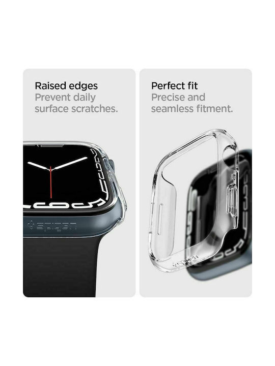 Spigen Thin Fit Plastic Case Crystal Clear for Apple Watch 45mm