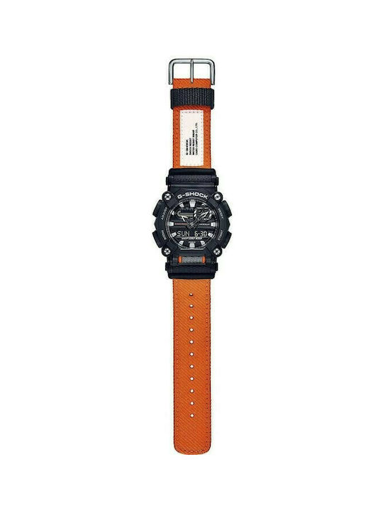 Casio G-Shock Αναλογικό/Ψηφιακό Ρολόι Χρονογράφος Μπαταρίας με Καουτσούκ Λουράκι σε Πορτοκαλί χρώμα