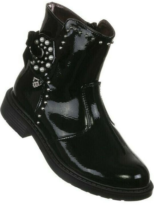 Kids Boots with Zipper Black